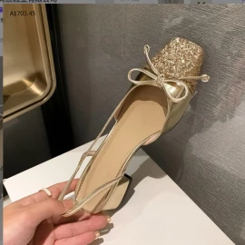 GIÀY CAO GÓT MARY.JEAN ĐÍNH sequin MŨI VUÔNG -sỉ 181k