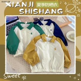 ÁO KHOÁC NGỰA TAY PHỐI MÀU CHO BÉ-sỉ 145k