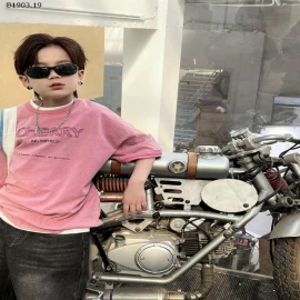 ÁO THUN IN CHỮ CHERRY SNIDOL -sỉ Sz 90-140 : 147k                 sz 150 : 162k                  sz 160 : 177k