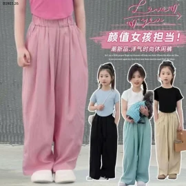 QUẦN SUÔNG ỐNG RỘNG CẠP CHUN BG-sỉ 83k