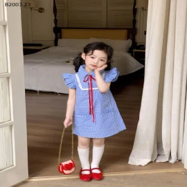 VÁY KẺ CARO CÁNH TIÊN CHO BÉ GÁI-sỉ 163k