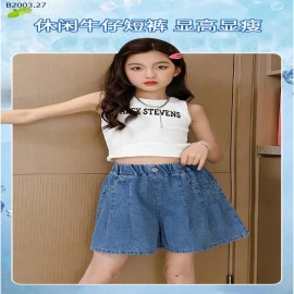 QUẦN SHORT JEAN ỐNG RỘNG CHO BÉ -sỉ 129k