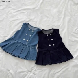 VÁY JEAN SÁT NÁCH CHO BÉ GÁI-sỉ 149k