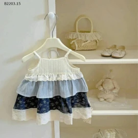 VÁY 2 DÂY BÉ GÁI -sỉ 135k