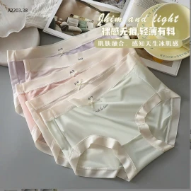 SET 10 QUẦN LÓT LỤA BĂNG NỮ -sỉ 110k/set 10c mix màu