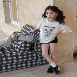 ÁO PHÔNG MICKEY PHỐI QẦN SHORT CHO BÉ-sỉ Áo : 116k           Quần : 98k