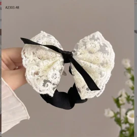 -Set dây buộc tóc Nơ ren dễ thươngsỉ 29k/set 2c 