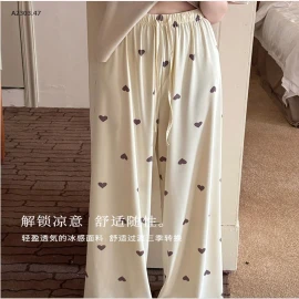 QUẦN ỐNG RỘNG CẠP CHUN HỌA TIẾT CHO NỮ -sỉ 125k