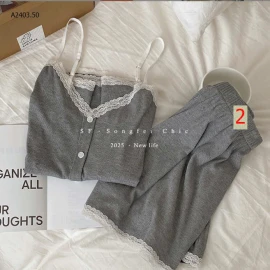 BỘ NGỦ 2 DÂY VIỀN REN CHO NỮ -sỉ 192k