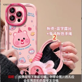 ỐP ĐIỆN THOẠI HỒNG KÈM DÂY ĐEO-sỉ 51k