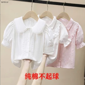 ÁO SƠ MI CỘC TAY BÉ GÁI-sỉ 125k