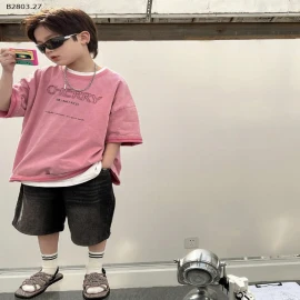 ÁO THUN IN CHỮ CHERRY SNIDOL-sỉ Sz 90-140 : 159k           Sz 150-160 : 179k 