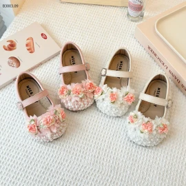 Giày búp bê hoa nổi quai dán -sỉ sz 21-25 : 141k           sz 26-30 : 149k 