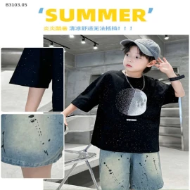 ÁO PHÔNG CỘC TAY MẶT TRĂNG CHO BÉ TRAI SZ ĐẠI-sỉ 134k