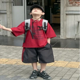 SET ÁO PHÔNG QUẦN SHORT LỬNG BÉ TRAI -sỉ Áo : 133k          Quần : 149k