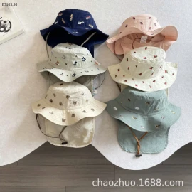 MŨ CHỐNG NẮNG THÊU HỌA TIẾT NEW 2025 -sỉ 106k