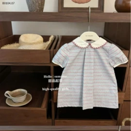 VÁY CỔ SEN THÊU VIỀN -sỉ 122k