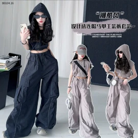 SET ÁO KHOÁC 3 LỖ MIX QUẦN TÚI HỘP-sỉ 255k