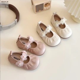 GIÀY BÚP BÊ GẮN HOA QUAI DÁN CHO BÉ GÁI-sỉ Sz 16-20 : 135k            Sz 21-25 : 145k