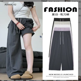 QUẦN ỐNG RỘNG NỮ CẠP CHUN -sỉ 100k