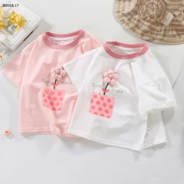 ÁO PHÔNG CỘC TAY BÉ GÁI -sỉ 60k