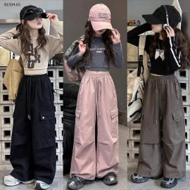 QUẦN JOGGER TÚI HỘP CHO BÉ GÁI - sỉ 126k