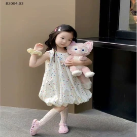 VÁY SÁT NÁCH SUÔNG BÍ CHẤM BI BG  -sỉ 120k