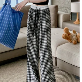   QUẦN CARO DÁNG SUÔNG - sỉ 96k