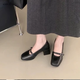 GIÀY MŨI VUÔNG DÁNG CỔ ĐIỂN-sỉ 190k