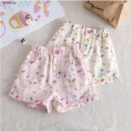 QUẦN SHORT HOA TIẾT CHO BÉ GÁI-sỉ 109k