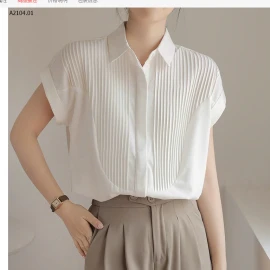 ÁO SƠ MI TRẮNG CỔ ĐỨC-sỉ 205k