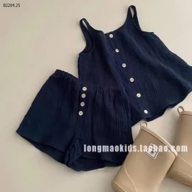 Set áo hai dây mix quần cho bé gái-sỉ 122k