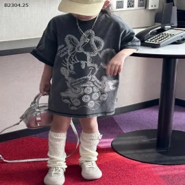 ÁO PHÔNG FORM RỘNG ĐÍNH HẠT-sỉ Sz 110-150 : 183k            Sz 160-170 : 208k 