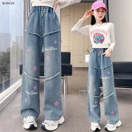 QUẦN JEAN HOẠ TIẾT BÉ GÁI-sỉ 119k