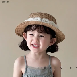 MŨ VÀNH TRÒN  ĐÍNH HOA CHO BÉ  -sỉ 76k