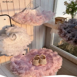 CHÂN VÁY TUTU TẦNG XÒE BÉ GÁI-sỉ Màu 1,3,4 : 173k                  Màu 2 : 205k 