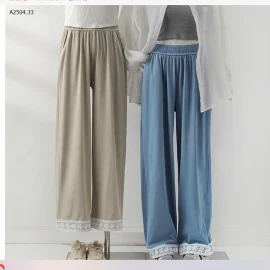 QUẦN ỐNG RỘNG VIỀN REN-sỉ 142k