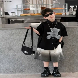 Áo sơ mi gấu -sỉ 150k