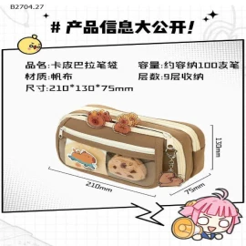 TÚI ĐỰNG BÚT CAPYBARA-sỉ 60k