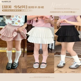 CHÂN VÁY XẾP LY 2 TẦNG AMBB-sỉ Sz 90-150 : 140k                 Sz 160 : 160k