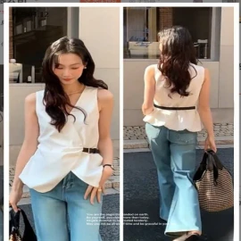 ÁO GILE PHỐI BELT ANNA-sỉ 195k