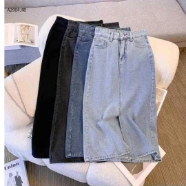 Chân váy denin cạp cao-sỉ 133k