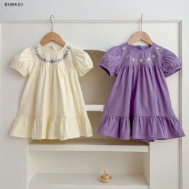 VÁY BABYDOLL CỔ HOA CHO BÉ-sỉ 154k
