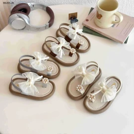 SANDAL XỎ NGÓN ĐÍNH NƠ BG-sỉ Sz 21-25 : 132k            Sz 26-30 : 142k             Sz 31-35 : 152k 