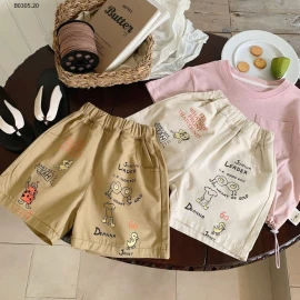QUẦN SHORT IN HÌNH DỄ THƯƠNG -sỉ 128k