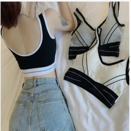 ÁOO BRA PHỐI VIỀN -sỉ 55k