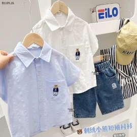 ÁO SƠ MI CỘC TAY  NHÀ KACADY BT -Sỉ 113k