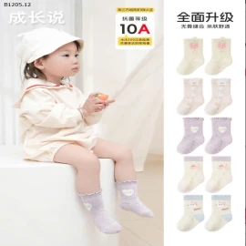 SET 5 ĐÔI TẤT CỔ CAO CHO BÉ YÊU  - sỉ 79k/set 5 đôi mix màu