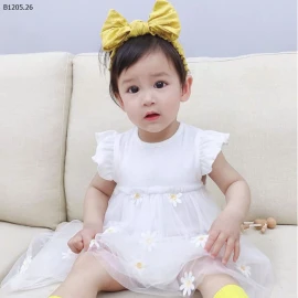 BODY PHỐI VOAN HOA CÚC  BG  - sỉ 156k