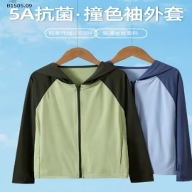 ÁO CHỐNG NẮNG  UPF50 ice-feeling CUTE -Giá sỉ như sau: sz 110-120: 119k sz 130-150: 129k sz 160-170: 142k sz 180: 155k